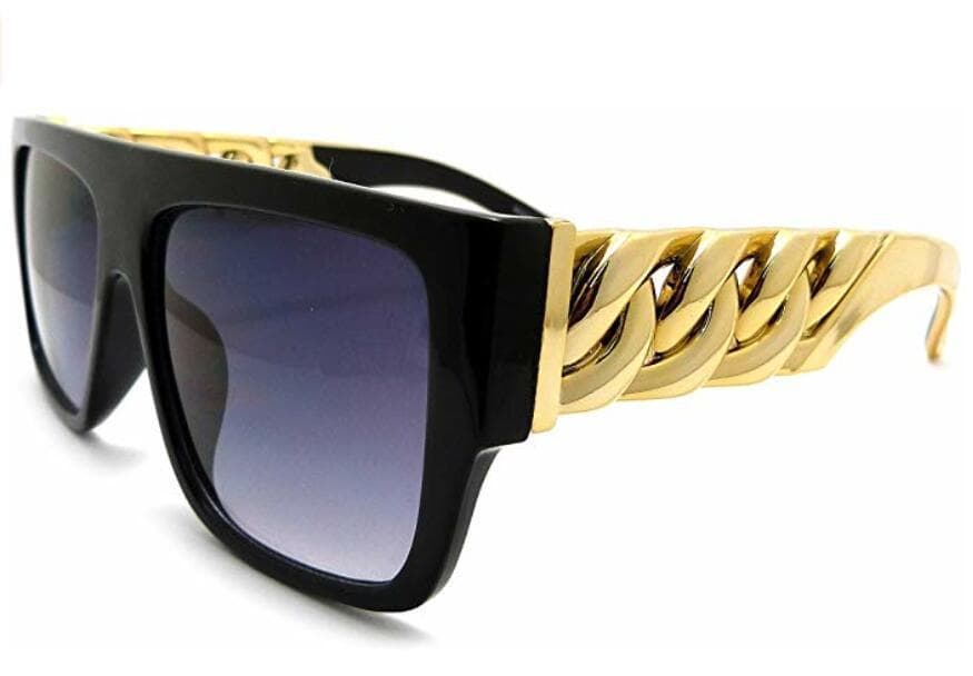 Lugar Moda Celebridad inspirada Oro Metal Cadena Kim Kardashian Beyoncé Gafas de sol