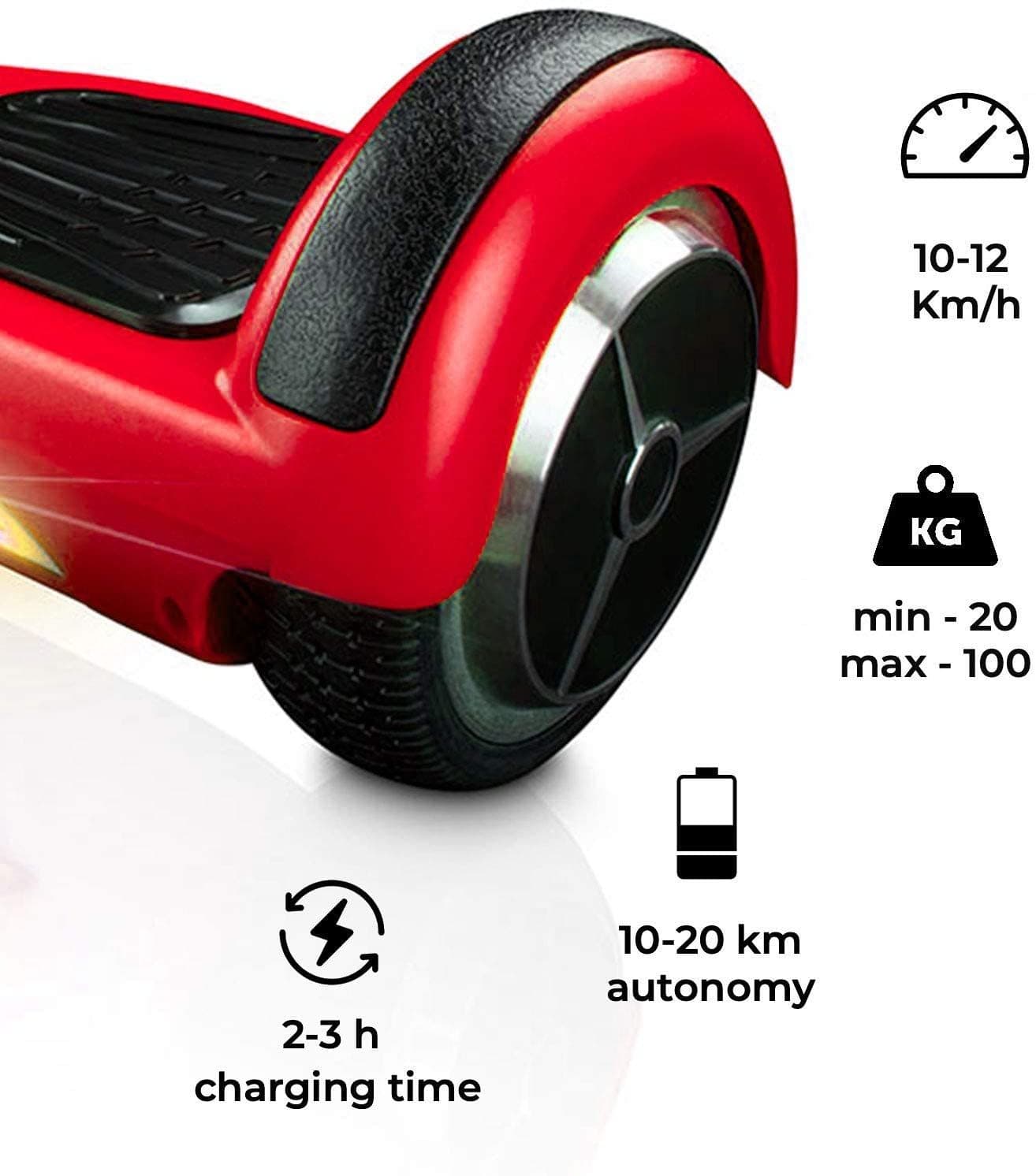 Producto ACBK - Patinete Eléctrico Hover Autoequilibrio Basic con Ruedas de 6.5"