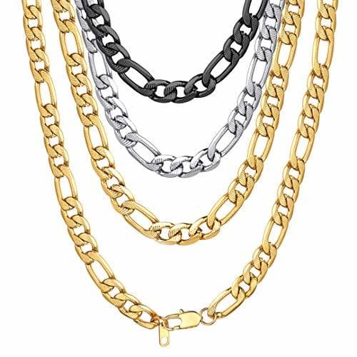 Producto Joyas Fashion Modernos Acero Inoxidable 12mm 22 Pulgadas Longitud Cadenas Curb Cubanas