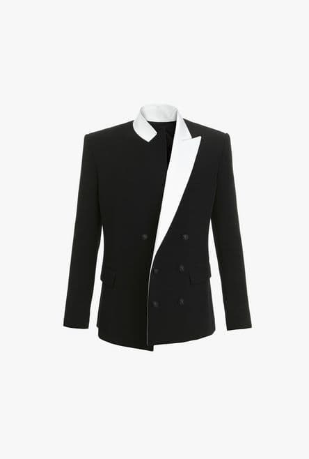 Fashion Pierre Balmain Traje Hombre Negro ES 44