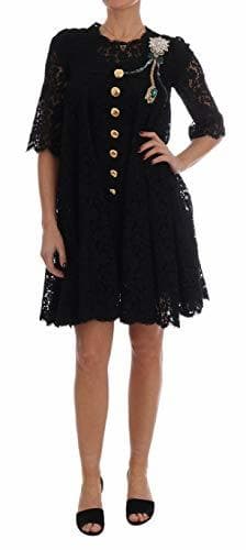 Producto Dolce & Gabbana Vestido de Encaje con Cristales de Color Negro -