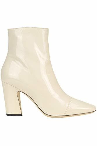 Producto Jimmy Choo Mirren Patent Leather Ankle Boots Woman Ivory 39 IT