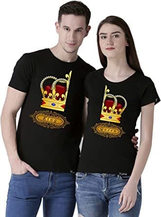 Fashion Rey Reina Camisas Par T Regalo De Camiseta Los Hombres Y Las