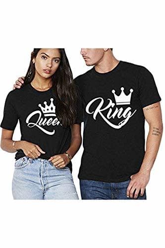 Moda Rey Reina Camisas Par T Regalo De Camiseta Los Hombres Y Las