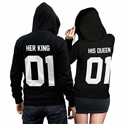 Fashion Pareja Sudadera A Juego Mujeres Hombres Mrs MR Casual Pulóver Pack Grey