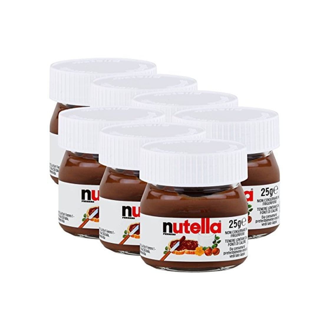 Product Ferrero Nutella pequeño mini diseño cristal - Set de 7 a 25 g