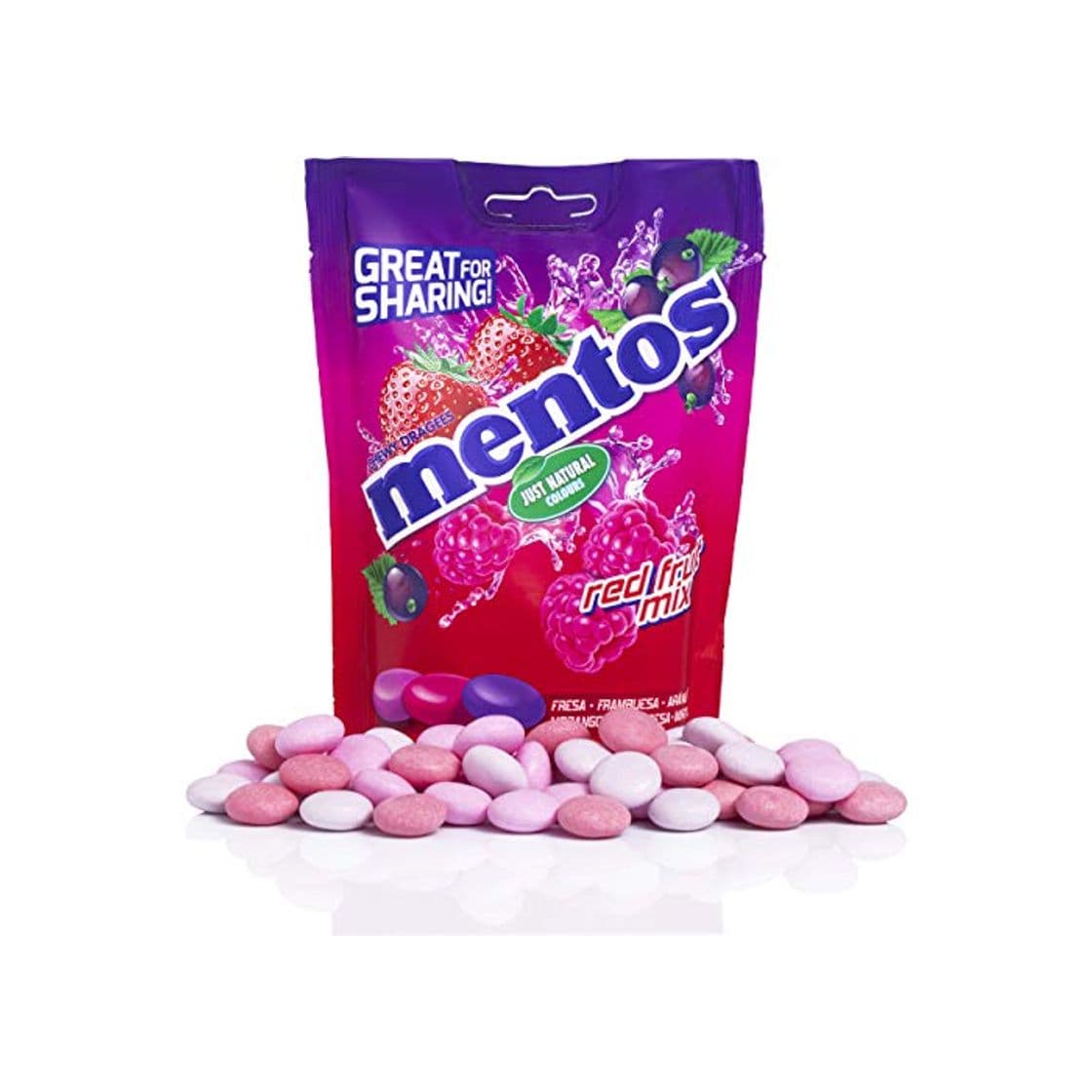 Producto Mentos Caramelo Masticable Mix Frutos Rojos