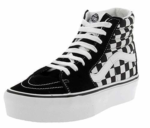 Fashion Vans Sk8 Hi Platform Calzado Checkerboard