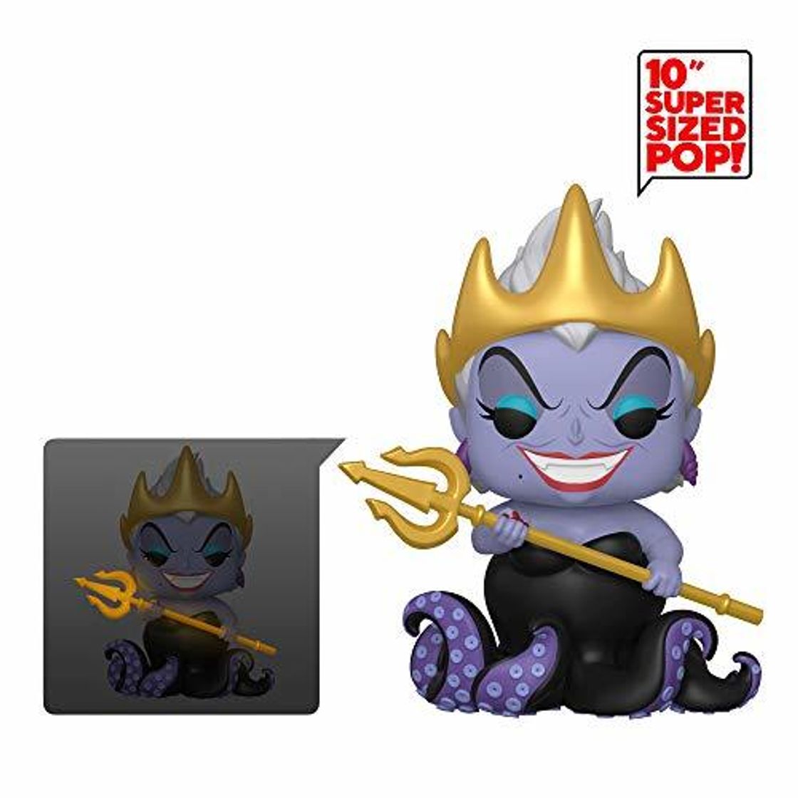 Game Funko- Pop Vinilo: Disney Mermaid-10 Little Mermaid 10" Ursula Figura Coleccionable, Multicolor