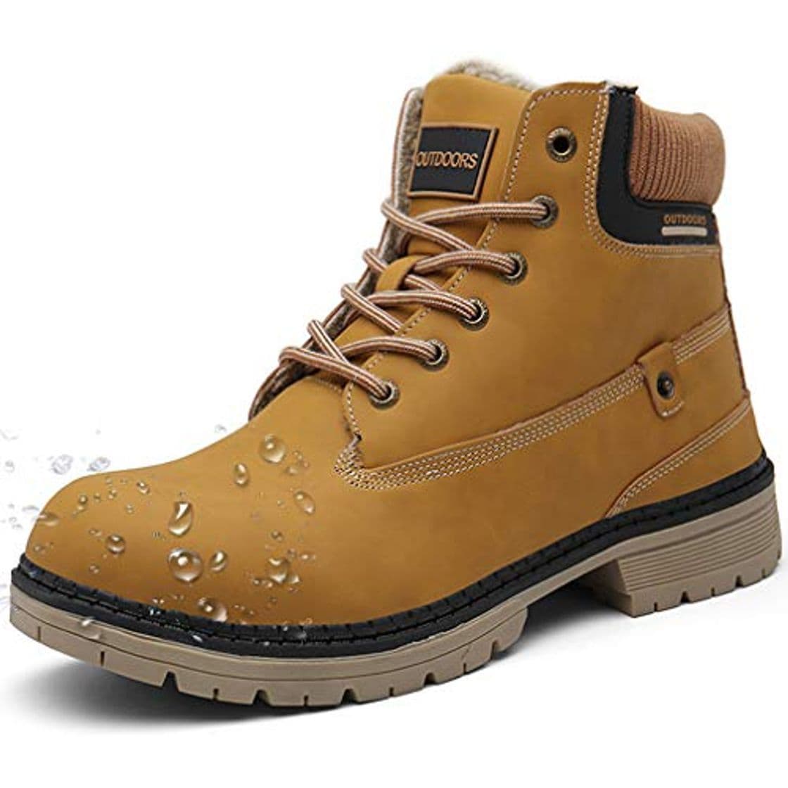 Product Botas de Nieve Hombre Mujer Cálido Botines Planas Invierno Impermeables Zapatos Senderismo