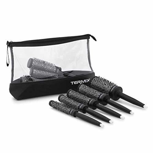 Belleza Termix profesional -Pack de 5 cepillos de pelo térmico redondo con tubo