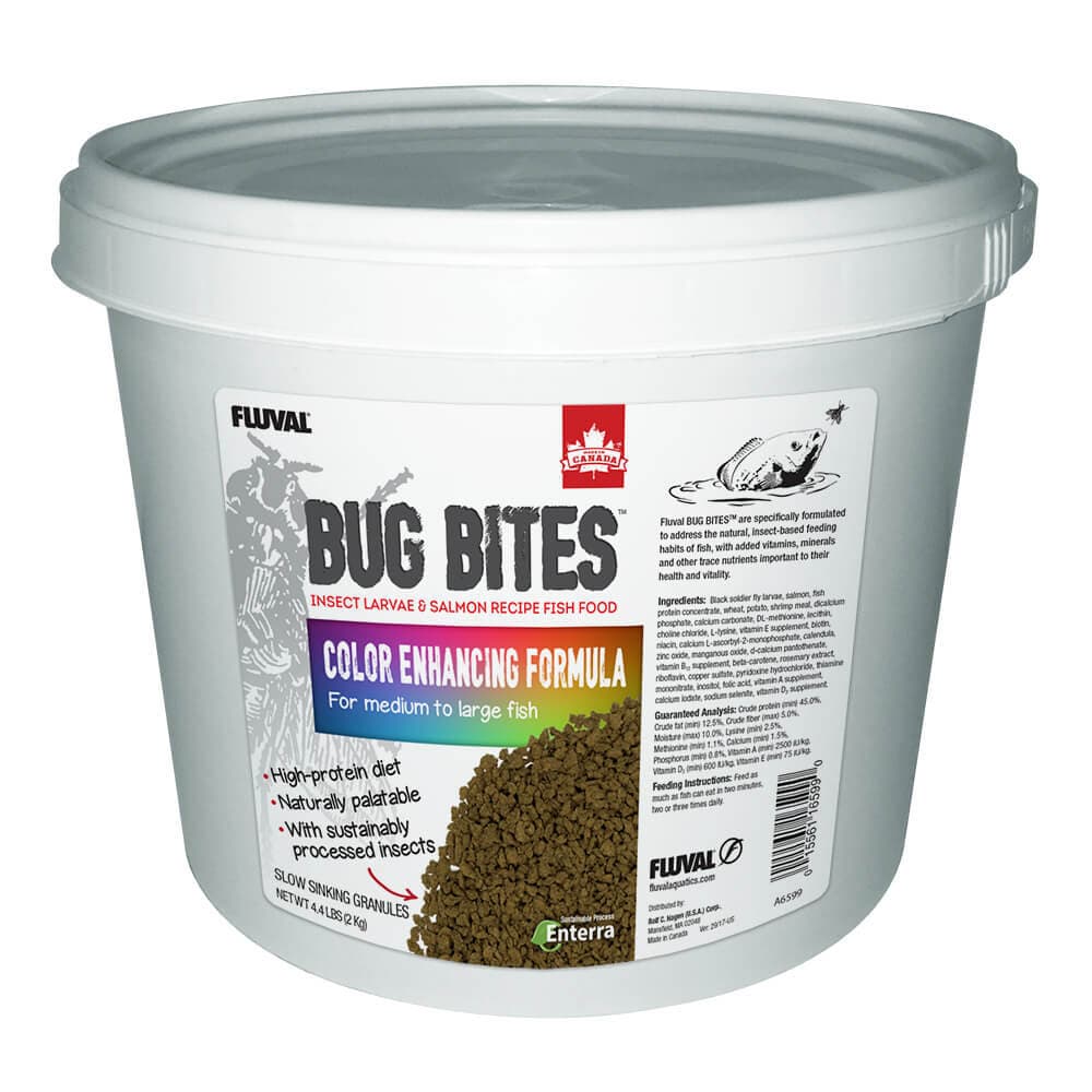 Fashion Fluval Bug Bites Color Enhancing Granules (M-L), 4.4 lb (2 kg)