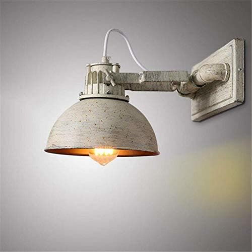 Lugar OwentsFixture Adjustable Rustic White Metal Lampshade E27 for House Bar Restaurant Coffee