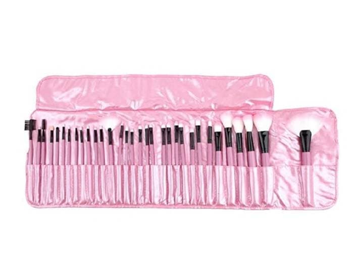 Moda Woman's Pink 32 Pcs Make Up Tools Pincel 