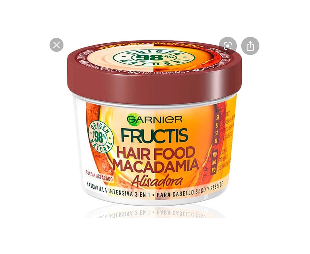 Belleza FRUCTIS HAIR FOOD aloe mascarilla hidratante 390 ml