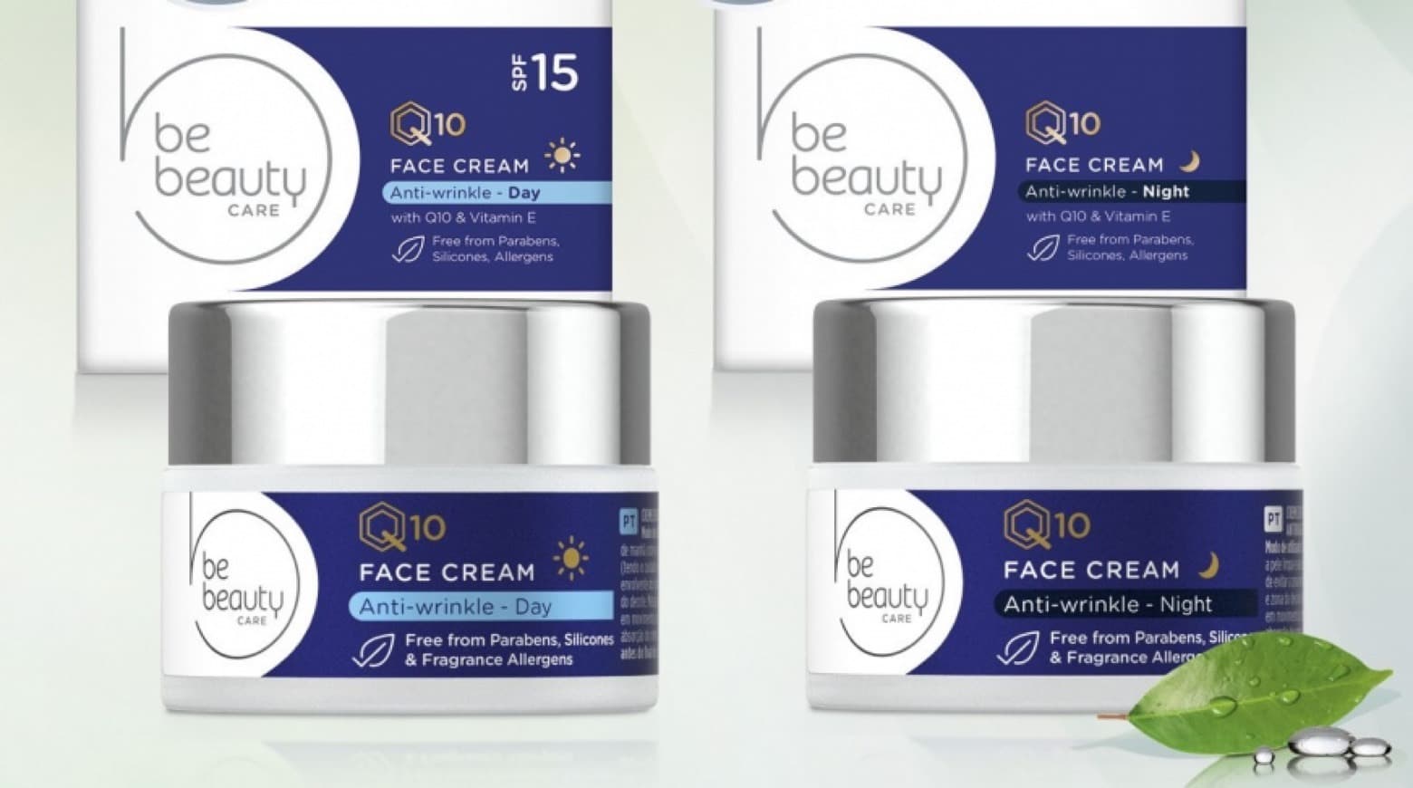 Beauty :Set de 2 Cremas Cien Q10 Antiarrugas Noche y Día con Vitamina