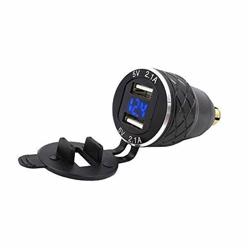 Place SODIAL Doble Adaptador de 5V 2.1A DIN A USB