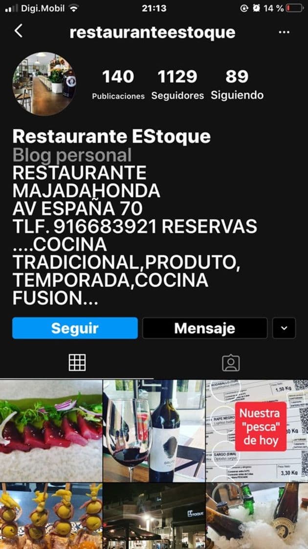 Restaurantes Restaurante EStoque 