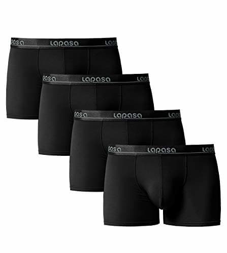 Product LAPASA Pack de 4 Calzoncillos Bóxer Hombre de Verano Micromodal Ultra Suave