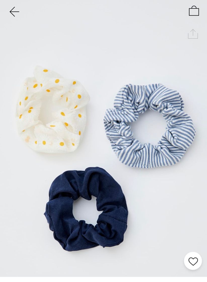 Producto Pack de 3 scrunchies com margaridas