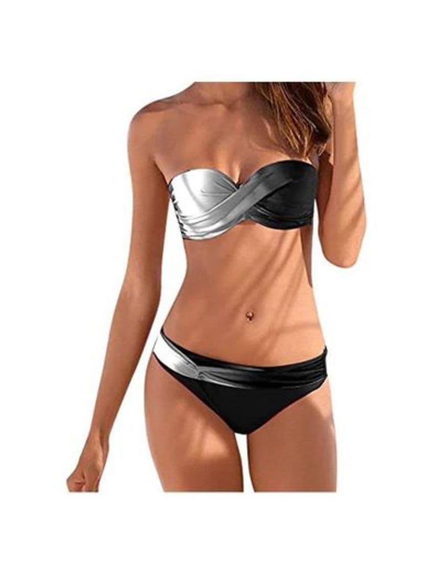 Product riou Bikini Conjuntos de Bikinis para Mujer Push Up Mujeres Traje de BañO Estampado Bohemio Dividido BañAdores con Relleno Tops y Braguitas Mujer 2019 brasileños vikinis