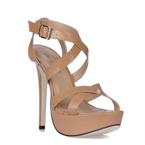 Moda CHMILE CHAU-Zapatos para Mujer-Sandalias de Tacon Alto de Aguja-Talón Delgado-Sexy-Novia o Dama-Boda-Nupcial-Vestido