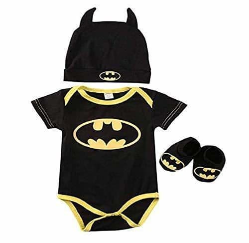 Product 3 Unids Ropa Bebe Verano BEB¨¦S Reci¨¦N Nacidos Bebe Ni?Os Batman Mamelucos