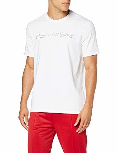 Moda Armani Exchange World City Logo Camiseta, Blanco