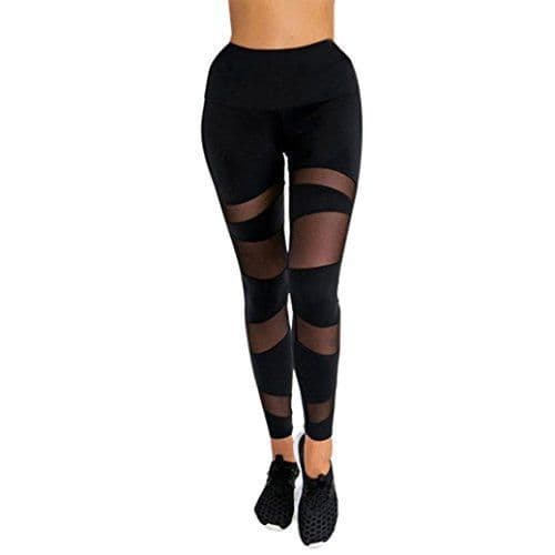 Lugar Mujer Leggings ronamick Mujer Negro deportes yoga Workout GYM Fitness Ejercicio Pantalones