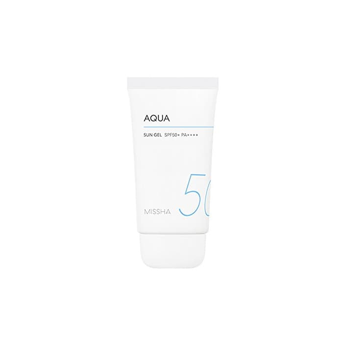 Product Gel solar Aqua Sun Care de Missha, con bloqueo de seguridad completo,