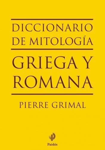 Libro Diccionario de mitología griega y romana