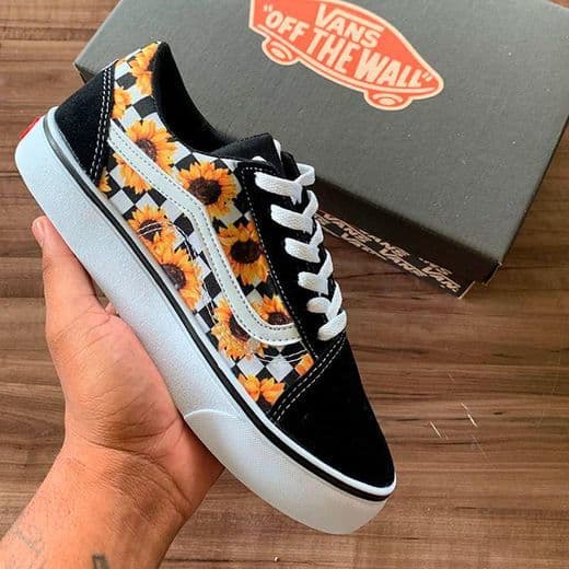 Fashion Tênis Vans Old Skool Girassol