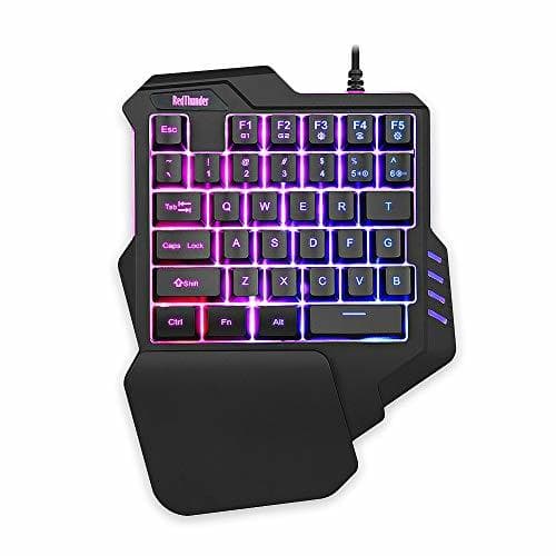 Place Teclado Portátil Mini Gaming Retroiluminado RedThunder RGB de 35 Teclas