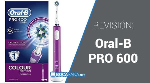 Belleza Oral-B PRO 600 CrossAction Cepillo de Dientes Eléctrico Recargable con Tecnología Braun