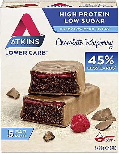 Lugar Atkins Barrita Advantage Chocolate & Raspberry Barritas - Paquete de 5 x