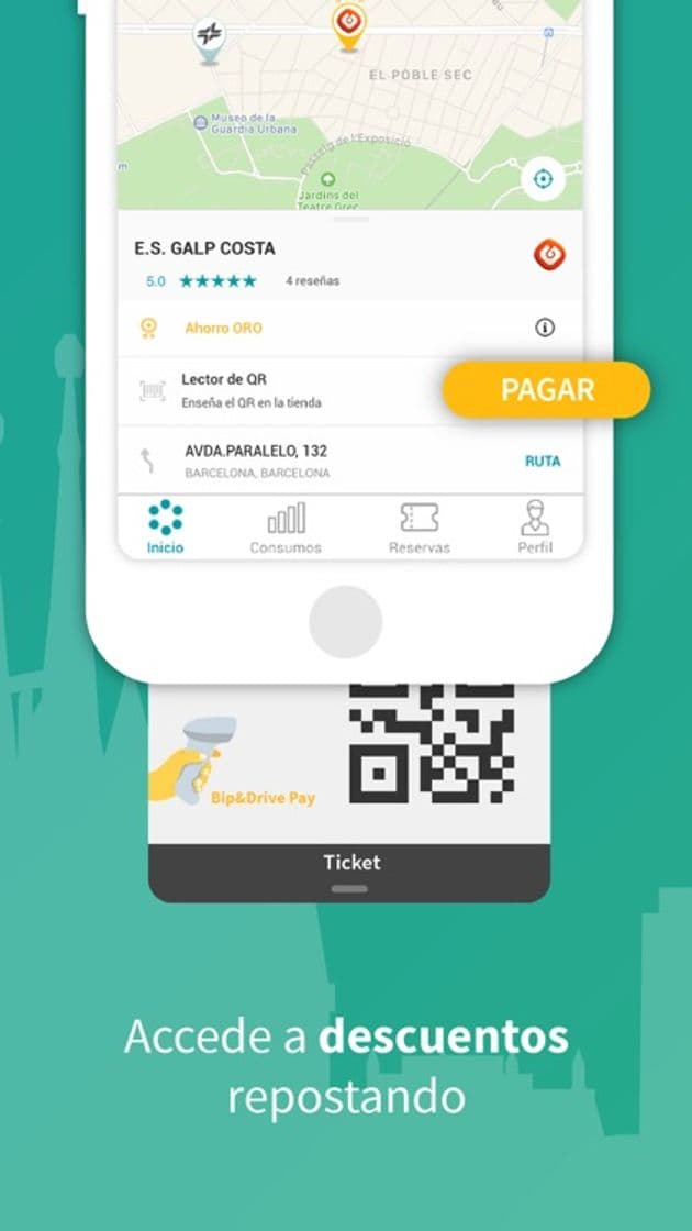 App ‎Bip&Drive - Aparcar y repostar