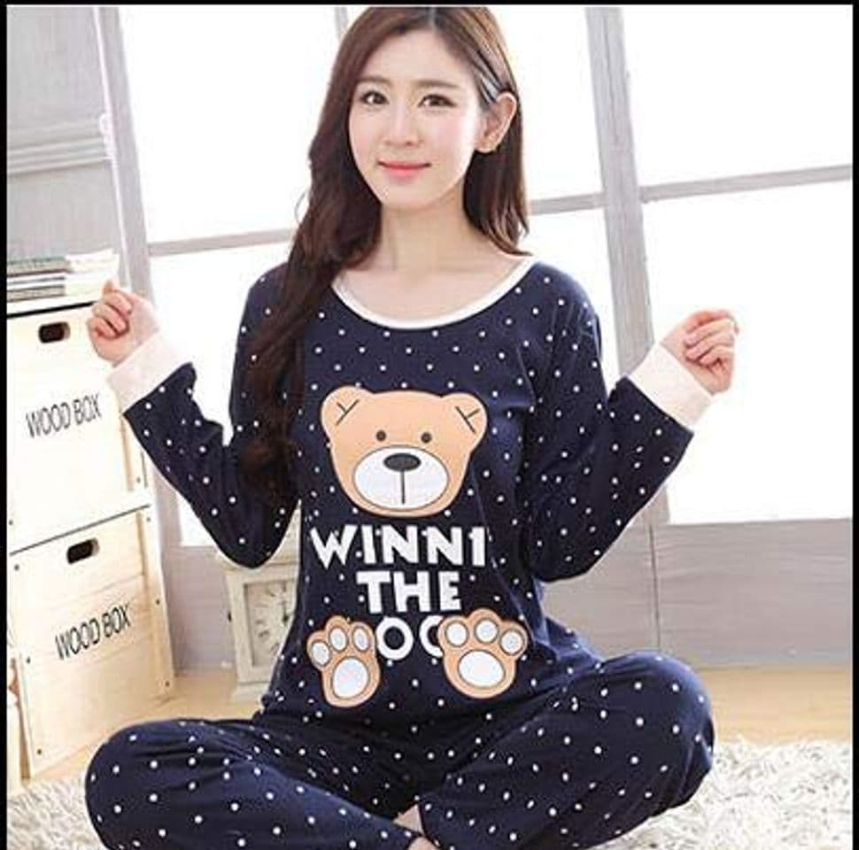 Product LinZX Vestido de Pijama casa Bonita Ropa de Mujer de Manga Pijama