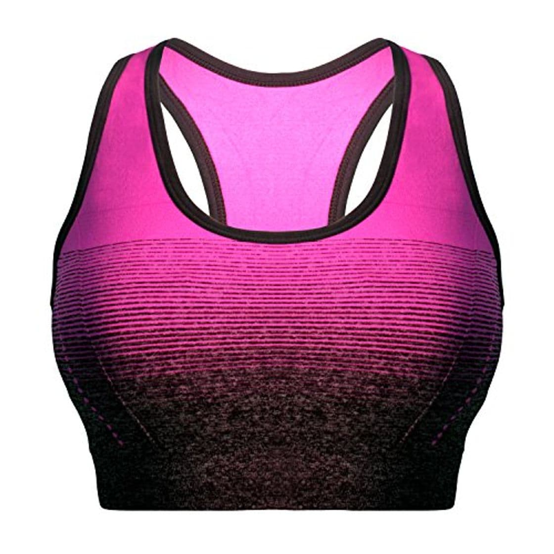 Fashion Libella Mujer Sujetador Deportivo Push Up Bustier con Amplio Correas Fitness Yoga