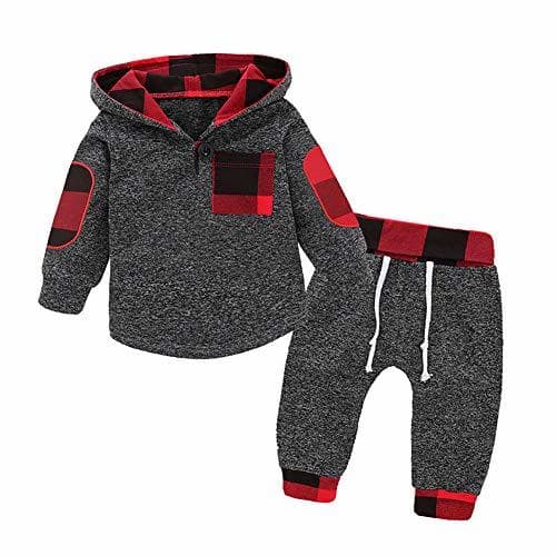 Product Borlai Baby Boy Girl Sudadera con Capucha Pantalones y Tops Conjuntos de