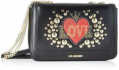 Product Love Moschino Jc4104pp18lt0000, Bolsa de mensajero Unisex Adulto, Negro