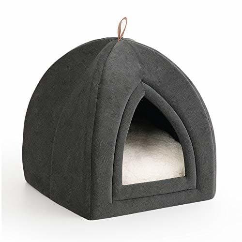 Product Bedsure Cama/Cueva Gato con Cojín Desenfundable Lavable - Casa para Gatos Antideslizante