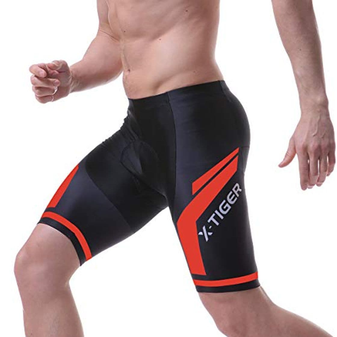 Product X-TIGER Hombres de Bicicleta con 5D Gel Acolchado MTB Ciclismo Tirantes Culotte