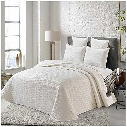 Product COTTON ARTean- Colcha Bouti Comillas Blanco Cama 150