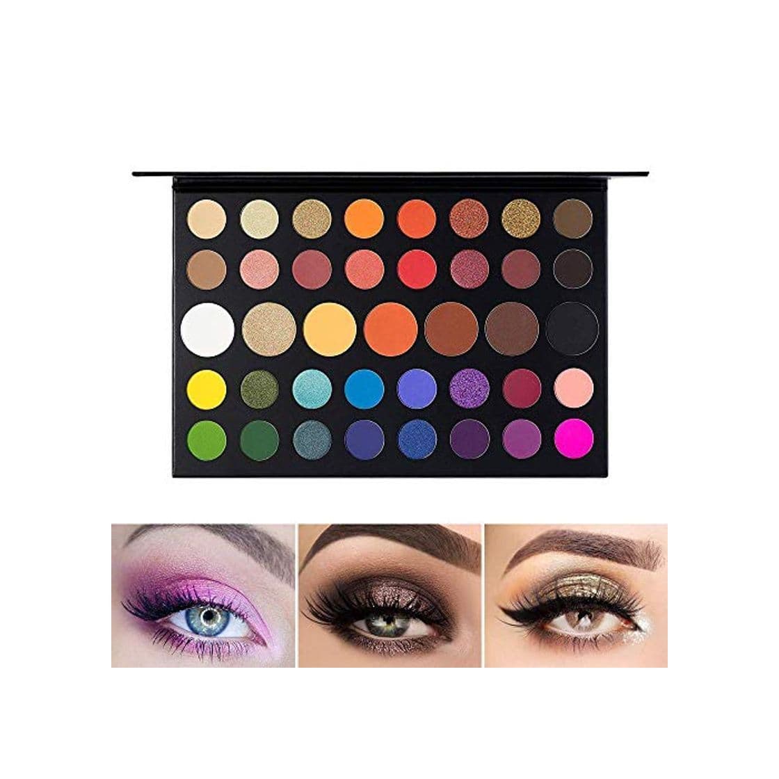 Beauty UCANBE Paleta de sombra de ojos Maquillaje Contorno metálico Sombra de ojos