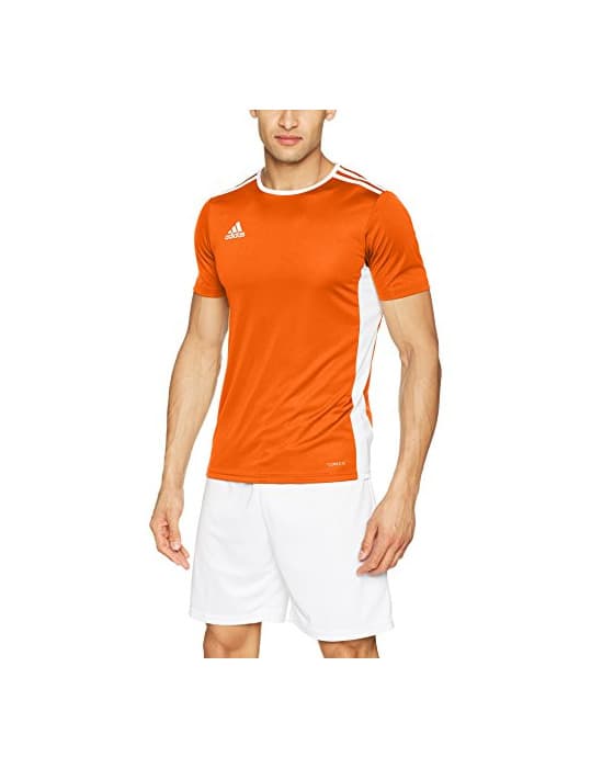 Product adidas Entrada 18 JSY Jersey de Fútbol de Manga Corta, Hombre, Naranja