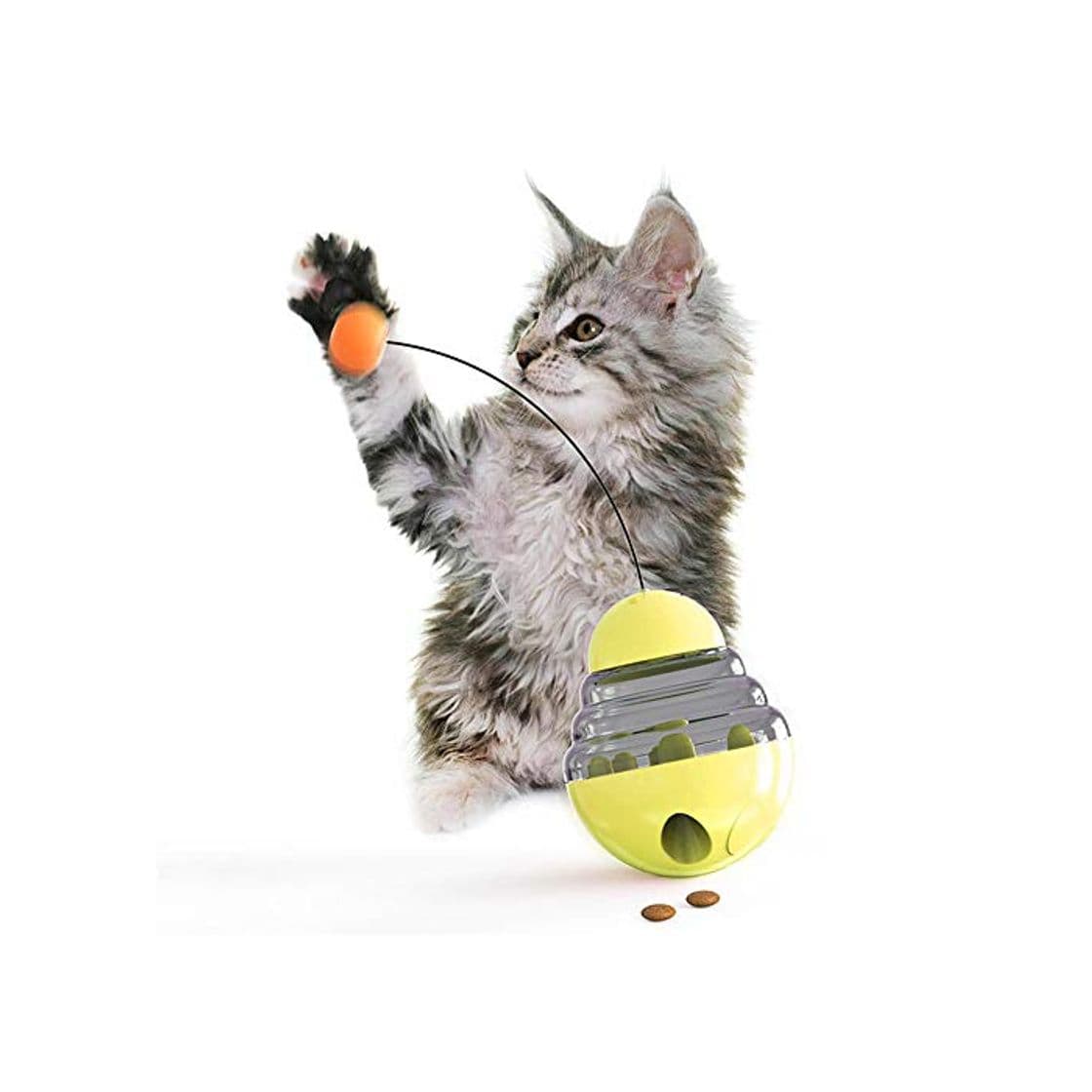 Product LLKSS Juguete para Gatos Gatito De Plástico Palo Interactivo Juguete Divertido Artículos para Mascotas Accesorios para Gatos Bola Que Falta