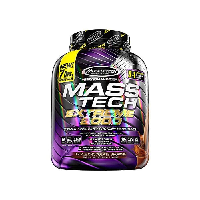 Product Muscletech Performance Series Mass Tech Extreme 2000 Triple Chocolate Brownie