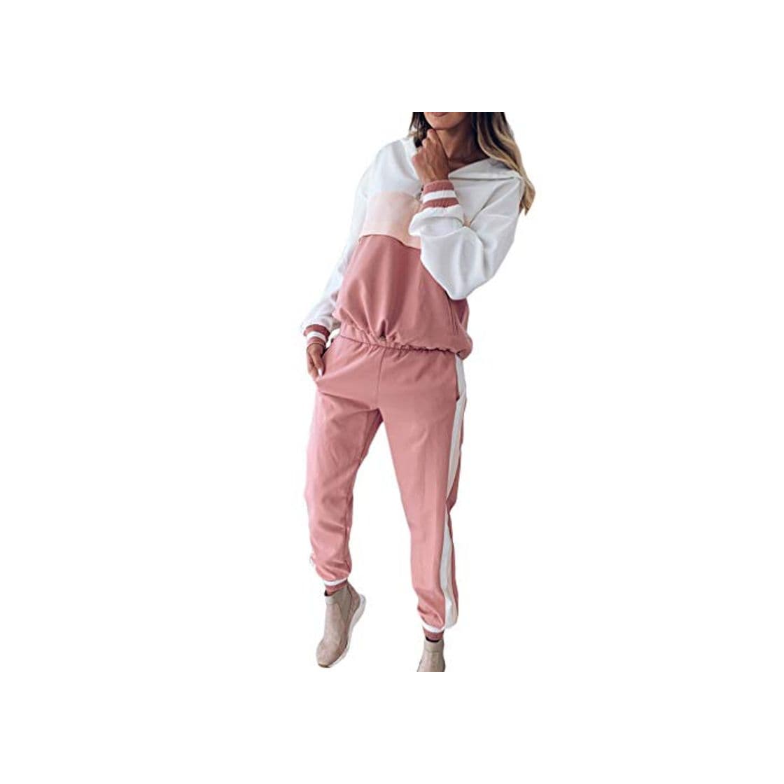 Product WEIMEITE Conjuntos de Ropa Deportiva Chándal Informal Mujeres Sudadera y pantalón de chándal Conjunto de 2 Piezas Conjunto Jogger Mujer