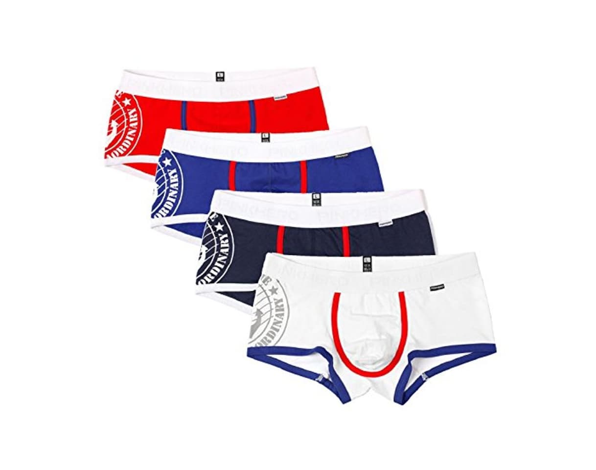 Product Tuopuda Calzoncillos para Hombre Ropa Interior Boxer Slip Algodón Pack de 4