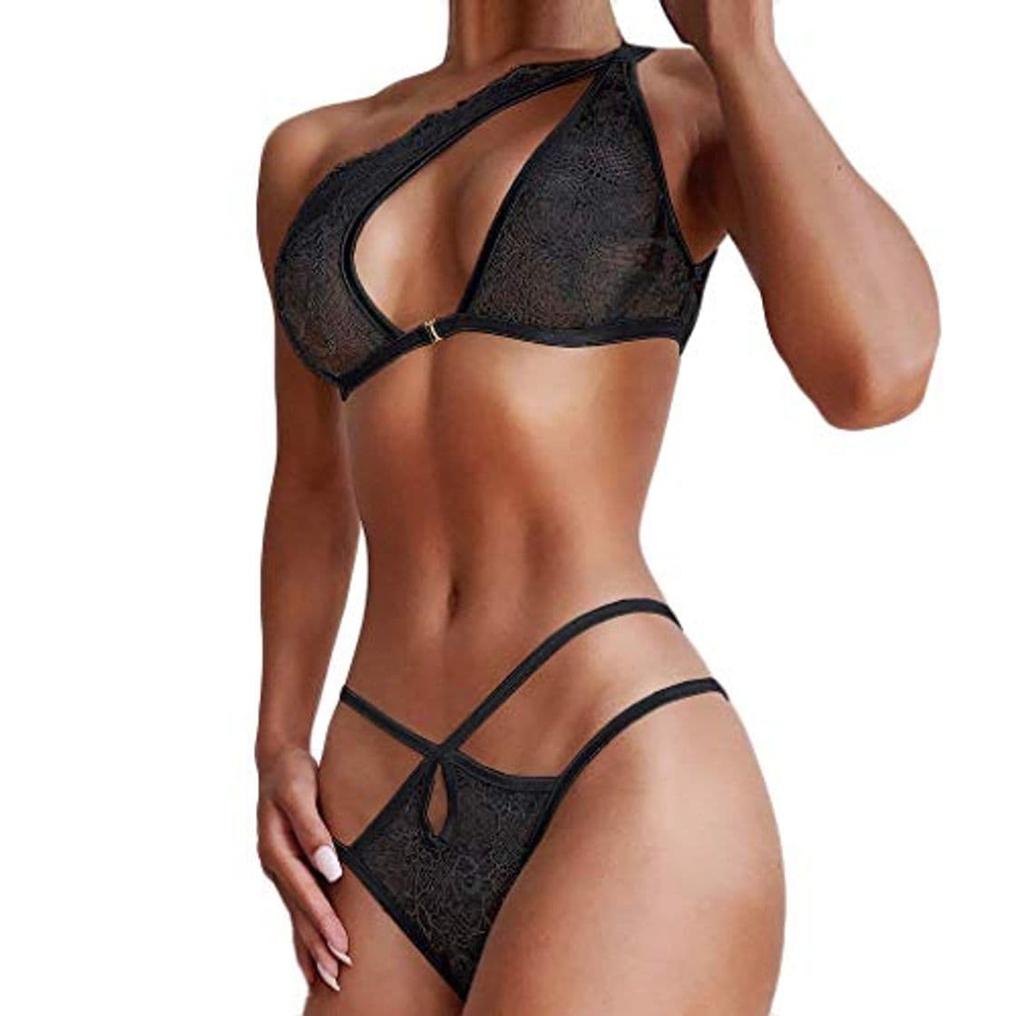 Moda TOPEREUR Tanga de Mujer Sexy Bragas De Encaje Transparente Comodidad Transpirable Ropa